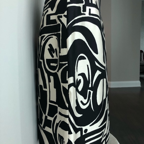 Ralph Lauren black label silk geometric skirt - Picture 2 of 5